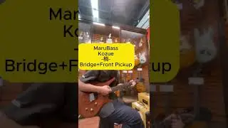 サウンドチェック Maru Bass Kozue -梢- 6Strings Guitar 極太ネックによる骨太なサウンド、木の温もりがダイレクトに伝わる質感が魅力 #shorts