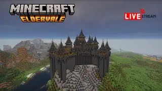 Minecraft Castle Build LIVE | Epic Survival Base in Eldervale