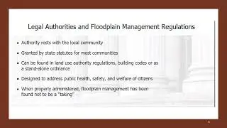 FEMA 480 - Unit 5 - Floodplain Bootcamp March 15, 2024