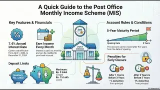 Guaranteed Monthly Income: Post Office MIS Scheme 2025 | 7.4% Interest Rate | Monthly Pension