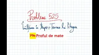 Problema 525: &Icirc;nălțimea &icirc;n trapez + Teorema lui Pitagora #profuldemate2020 #Bacalaureat #Evaluare