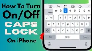 How To Turn On/Off Caps Lock On iPhone (2023)