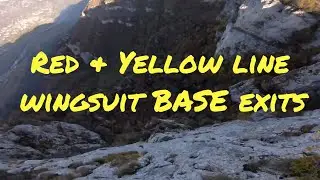 Red & Yellow Line вингсьют бейс прыжок