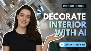 Оформление интерьера с помощью ИИ | Урок для начинающих №4 | Coohom