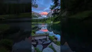 Golden Sunset Reflections at Lago di Carezza 🌄 | Dolomites Lake Magic