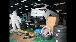 TOYOTA SINNEA 2.5 Hybrid 新車來改裝 前10後4煞車 + JK RACING HS2 避震器 + BC 22吋鋁圈 吸睛度爆棚的改裝