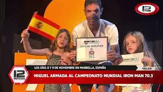 Miguel Armada al campeonato mundial Iron Man 70.3