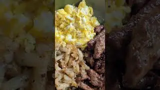 QUICK AND EASY | STEAK & EGGS BREAKFAST BOWL | IN AND OUT  #steak #eggs #breakfast