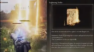 Elden Ring Lightning Strike Spell Demonstration and Location Loot Scarab Weeping Peninsula