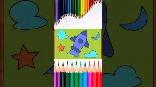 Coloring a Space Rocket!