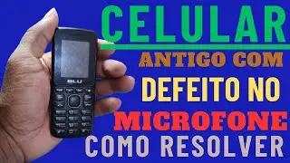 celular da Blu com microfone queimado, como adaptar um microfone e n&atilde;o deixar o cliente na m&atilde;o.