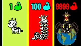 STRONGEST GIRAFFE EVOLUTION! Max Level Strong & Speed in Giraffe Evolution! (9999+ Level Giraffe!)