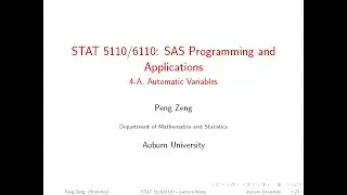 SAS - 4A - Automatic Variables