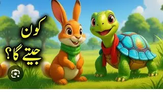 Rabbit and tortoise 🐢 friendship| Urdu| Hindi| Animated by JT|