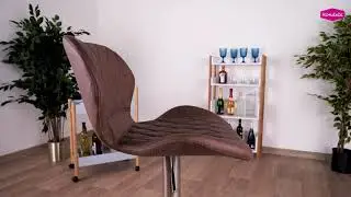 Scaun de bar, maro / crom, SOFALA