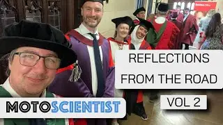 Graduation, dangers of motorcycling, ATGATT, cameras and science