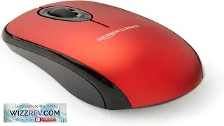 Amazon Basics 2.4 GHz Optical Wireless Mouse for Laptop and Computer USB