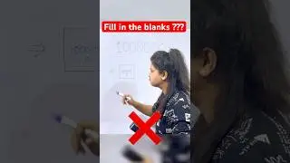 Fill in the blanks ???😱 #shorts #viralshorts #maths