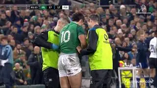 HUGE Fijian tackles result in early exit for young Joey Carbery