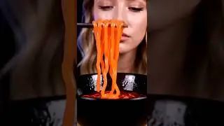Ultra-Realistic 8K Glowing Lava Noodles ASMR 🍜🔥 #ASMR #8K #LavaNoodles