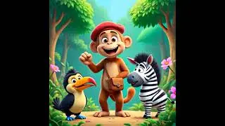 🎨🐵 Max the Monkey&rsquo;s Jungle Masterpieces #cartoon #bedtimetraditions #kids #animation #monkey #funny