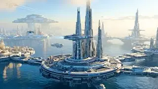 Relaxing Ambient Sci Fi Space Music, Echoes of Heaven, Celestial Music for Serenity & Transformation