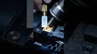 Safe removal of damaged silicon capacitors on the CPU. #rabbitfix  #repair  #fix