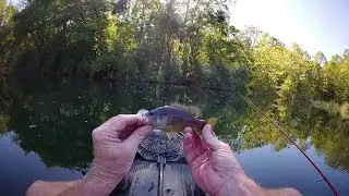 Fishing another strip mine pond in southeast Ohio.