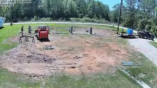Solar Ground Mount 3 inch Galvanized Pipe install 2 of 2