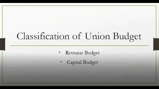 Components of Union Budget