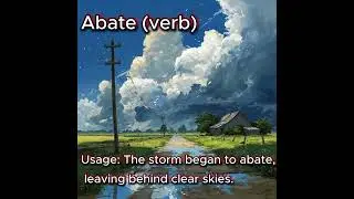 Word: Abate (verb)