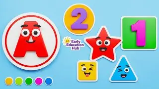 The BEST Way to Teach Kids ABC, 123, Colors, Shapes | Nursery Rhymes & Kids Songs