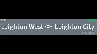Stepford County Railway(SCR) Leighton City(LC) ----- Leighton West(LW)