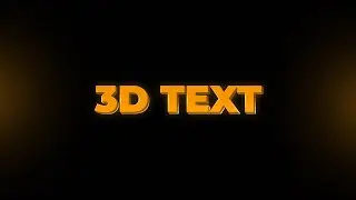 Awesome 3D Text effect in After effects 🔥 | Custom Template | No Plugin | தமிழில் | ABT