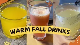 Warm Fall Drink Ideas 🍂 3 Easy Recipes for Cozy Autumn Themed Drinks