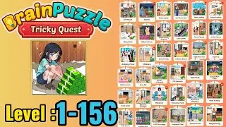 Brain puzzle tricky quest all levels walkthrough | level 1 - 156 solution | bata boy gaming 