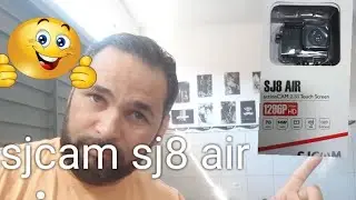 Sjcam sj8 air. Tirando da caixa 😎 e video!!!