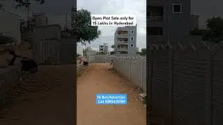 Open Plot Sale Only for 15 Lakhs in Hyderabad #shorts #plotsforsale #openplots #houseforsale