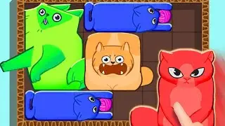Funny Games Gameplay (ios, Android)//Cat Puzzle 😺//Stretch Guy...