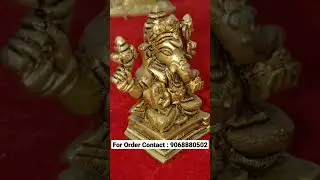 Brass Idol Of Ganesha - ShreeYaash Pure Brass Idols | Beautiful Divine Arts | #short #shorts