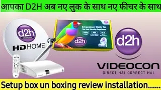 Videocon d2h HD STB Unboxing 2022 | review installation setting information