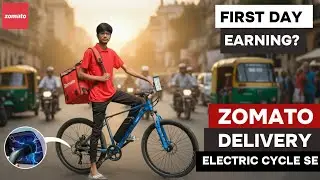 Zomato Delivery With Emotorad x1 Electric Cycle | Zomato  Delivery Boy Earning