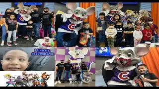 FIESTA DE CUMPLEAÑOS EN CHUCK E CHEESE'S | JUGANDO CON LUGUITO