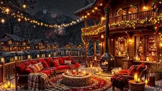 2026 Cozy Winter Smooth Jazz Music & Fireworks