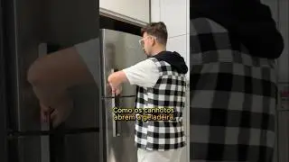 Como canhotos abrem a geladeira. 😅😁 #humor #canhotos