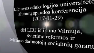 LEU Alumnų spaudos konferencija (2017 11 29)