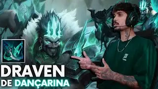 TESTEI A NOVA DANÇARINA FANTASMA NO DRAVEN! 🔥💀#leagueoflegends  #leagueoflegendsbrasil
