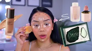 FULL FACE TUTORIAL USING ONLY A MAKEUP SPONGE?! SHEGLAM MAKEUP