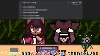 Clover and Kanako Google Themselves | Undertale Yellow sprite animation
