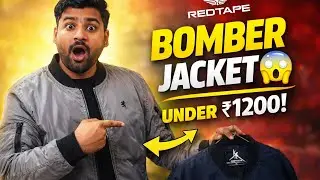 RedTape Bomber Jacket Under ₹1200 😱 | Worth It or Not?  | RedTape Bomber Jacket Unboxing & Review